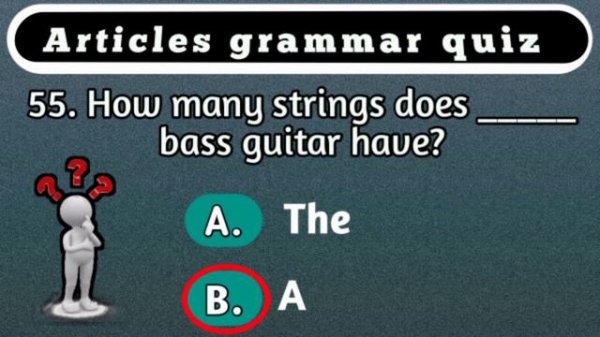 Part 4 English articles quiz or test. #ladla_education.