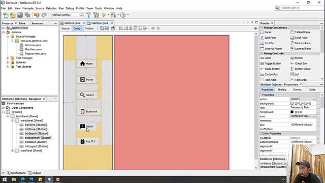 Java Swing UI - Drag and drop dalam membuat aplikasi Java Desktop. смотреть онлайн
