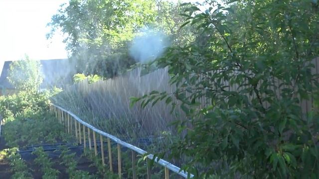 Полив огорода дождеванием. смотреть онлайн