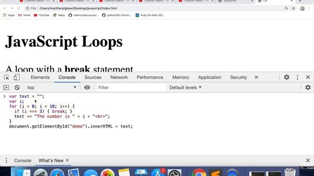 26 - Javascript Tutorials Break Statement جافا سكريبت смотреть онлайн