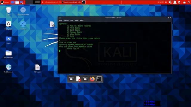 Bash Shell Scripts || Mini Library Management System || With Source Code || Operating System || смотреть онлайн