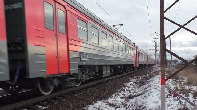 Электропоезд ЭД4М-0004 сообщением Москва - Узуново смотреть онлайн