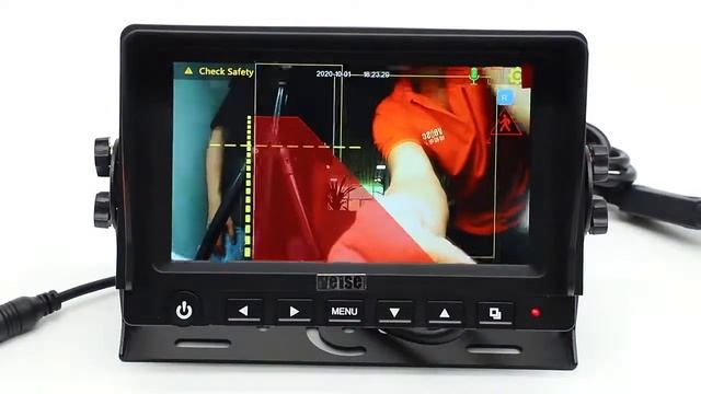 7-inch AI Car Driving Detection And Warning Monitor with 4 camera for truck and RVs смотреть онлайн