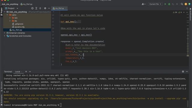 How to Implement openAI Text Completion in Python смотреть онлайн