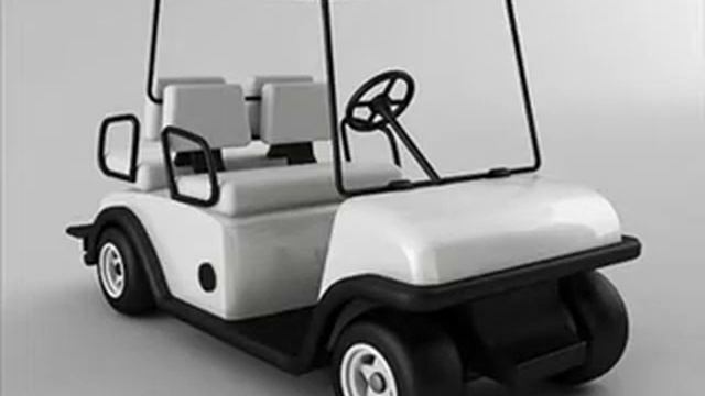 3D Model Golf Cart Vray Review смотреть онлайн