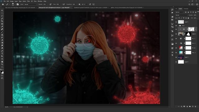 Glowing Virus Effect In Photoshop | Photoshop Tutorial смотреть онлайн