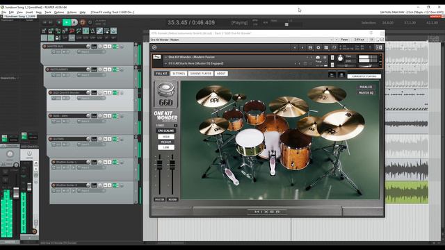GetGood Drums One Kit Wonder: Modern Fusion - FULL MIX TEMPLATE смотреть онлайн