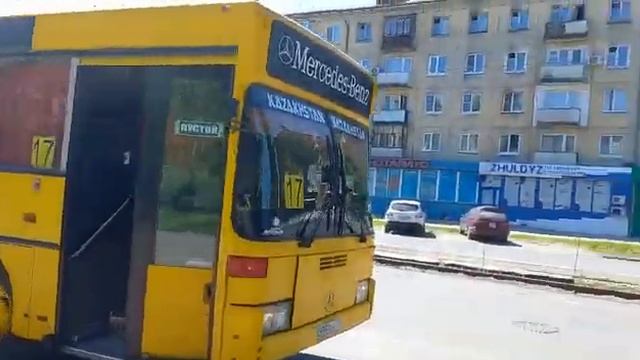 Усть-Каменогорск. Mercedes Benz O405 маршрут 17 смотреть онлайн
