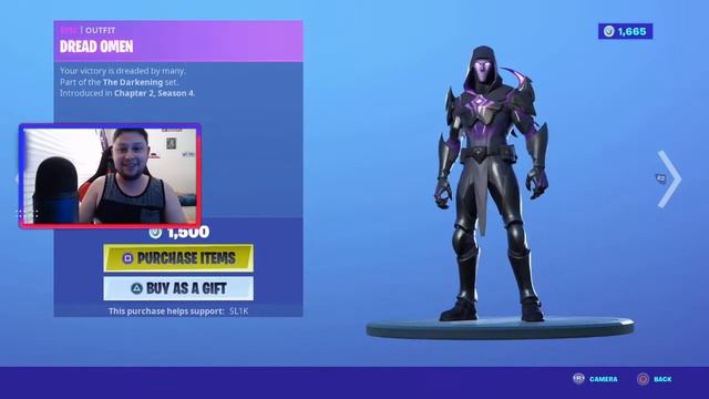 NEW DREAD FATE & OMEN SKINS + DREAD STRIKERS & ORACLE AXE PICKAXE NEW FORTNITE ITEM SHOP смотреть онлайн