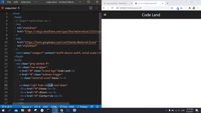 Materialize CSS Kurdish Course Sidenav 11 смотреть онлайн