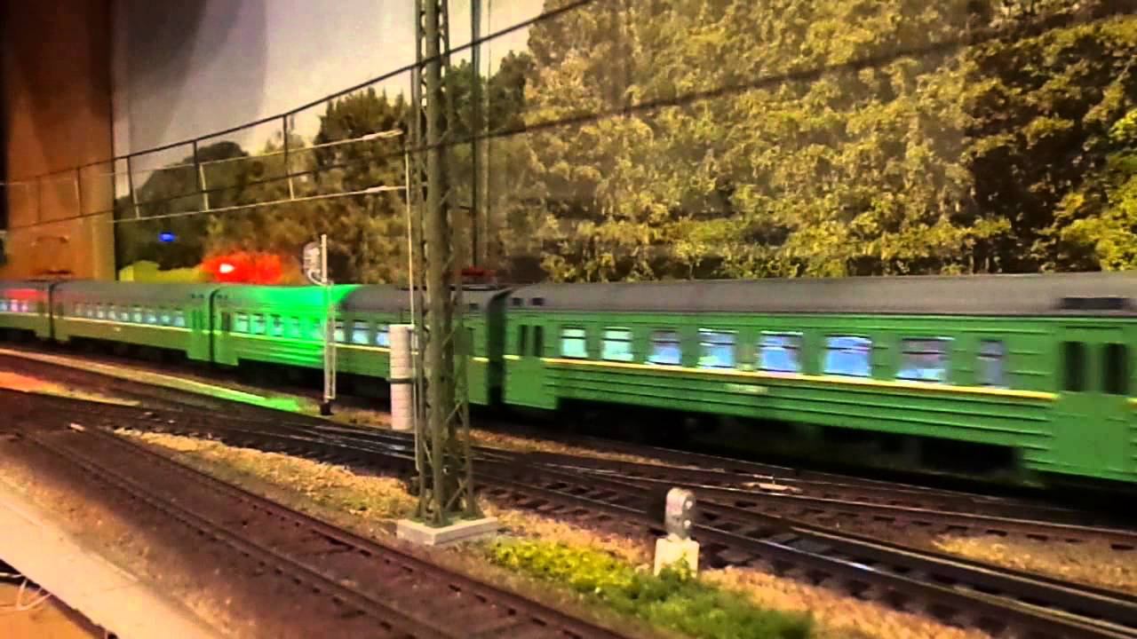 Модель электропоезда ЭР2 смотреть онлайн