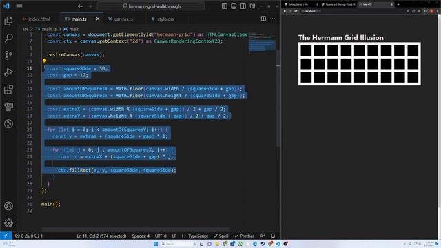 Beginners HTML Canvas Tutorial: Create an Optical Illusion - Use Typescript, Figma, and Biology смотреть онлайн