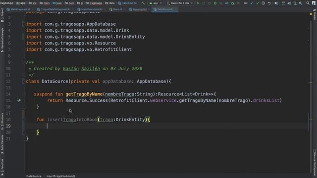 Como crear una app de tragos - Room obteniendo e insertando datos - Parte 8 смотреть онлайн