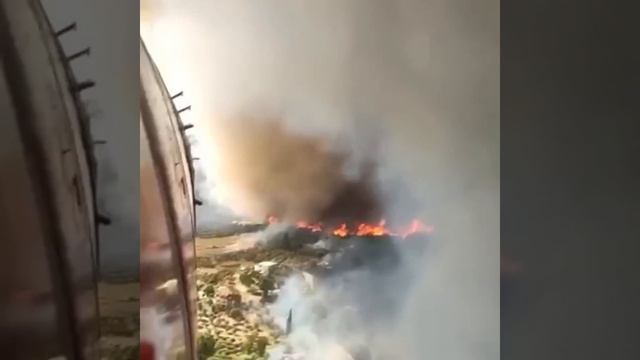 Греция сегодня. Из-за пожаров перекрыта трасса, связывающая Афины с Северной Македонией. смотреть онлайн