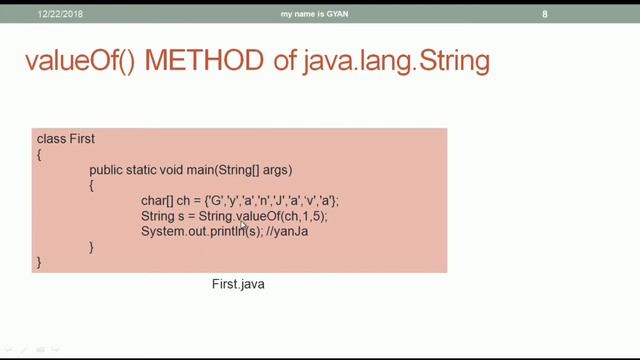 String API in Java | #22 | Various valueOf() Methods of the String Class in Java | Data to String смотреть онлайн