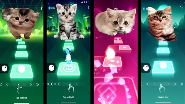 Tiles hop EDM rush Cute Cats - Dance monkey - Last christmas - Bad guy - Despacito - Tiles Hop смотреть онлайн