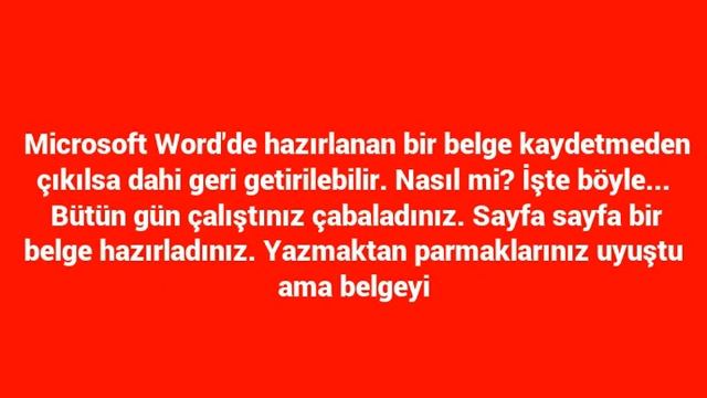 İlginç Bilgiler ile Microsoft Word Gerçeği смотреть онлайн