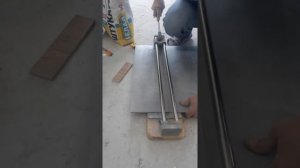 Резка керамогранита простым плиткорезом