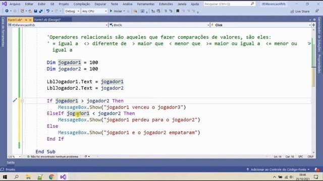 Diferenças entre IF THEN e IIF() VB.Net. Visual Studio 2019 смотреть онлайн