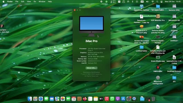 Hackintosh ventura GTX650 1GB KEPLER GK107 смотреть онлайн