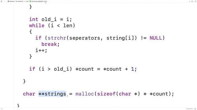 Split Strings Function | C Programming Example смотреть онлайн