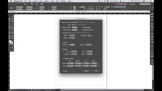 Learn How To Set Up A New Document In Adobe InDesign CC | Dansky