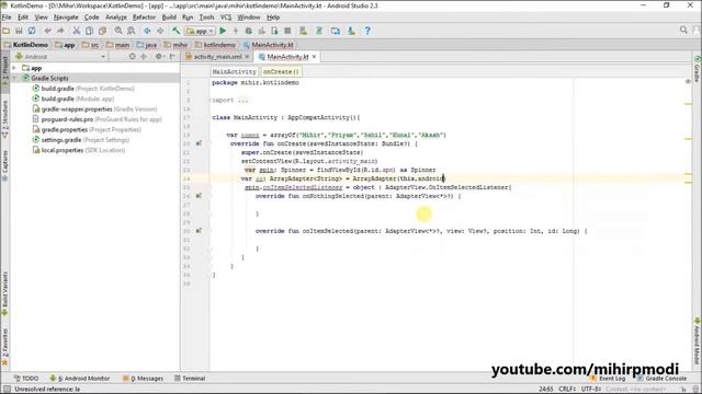 #25 Kotlin Android Tutorial | Spinner смотреть онлайн