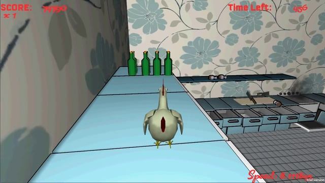 Unity3D Crazy Chickens game Alpha test for UofT csc404 video game design course смотреть онлайн