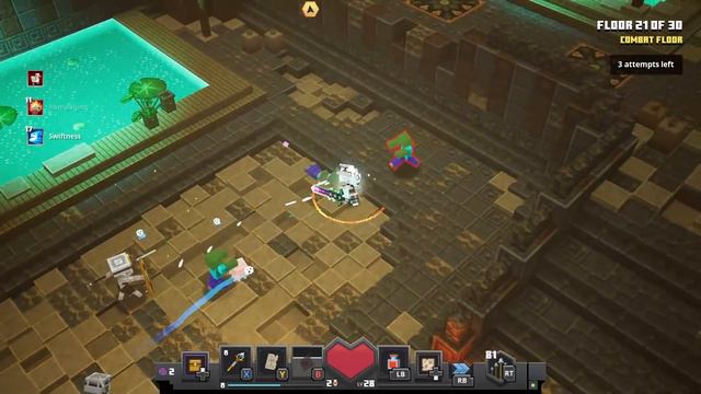 Climbing to FIGHT the JUNGLE MONSTROSITY in Minecraft Dungeons смотреть онлайн