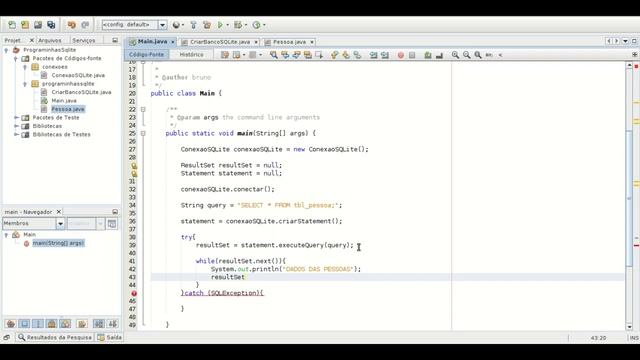 Tutorial Java SQLite #4 - Select - Buscando dados do banco de dados смотреть онлайн