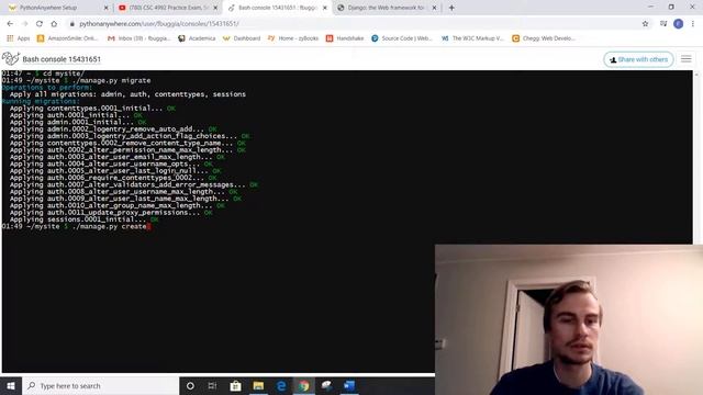 PythonAnywhere setup смотреть онлайн