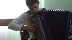 Игра на баяне 2. Юноша, учащийся музыкальной школы.