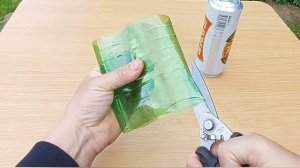 Ветряк из пластиковой бутылки и алюминиевой банки своими руками! Отпугиватель кротов и птиц.