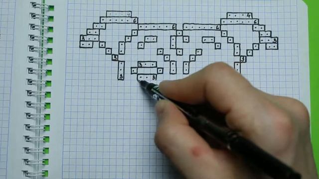 Как нарисовать собаку по клеточкам смотреть онлайн