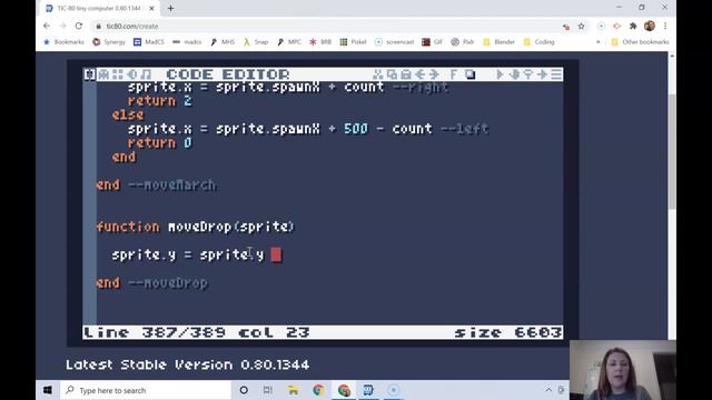 TIC-80 Platformer Lesson 14: enemy movement смотреть онлайн
