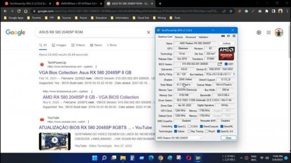 Flash AMD Radeon RX 580 2048SP BIOS