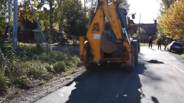 Ремонт дорог в поселке Левашово. смотреть онлайн