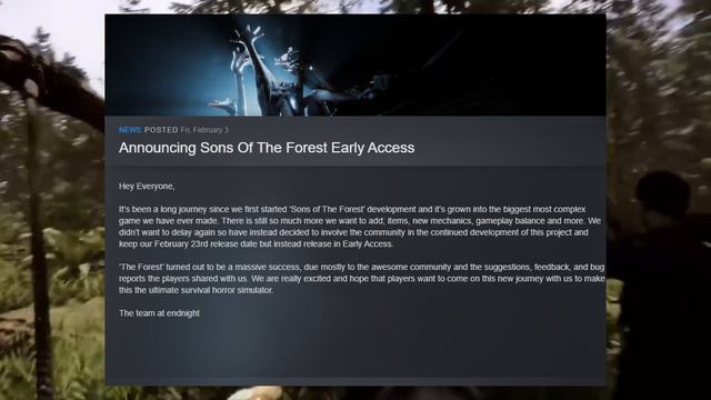Sons of The Forest - Why Early Access? #sonsoftheforest #gaming #endnightgames #endnight смотреть онлайн