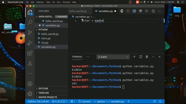 SKT__02-Python(Variables) | Script Kiddie Tamil | Programming + Ethical Hacking | KIDDIE смотреть онлайн