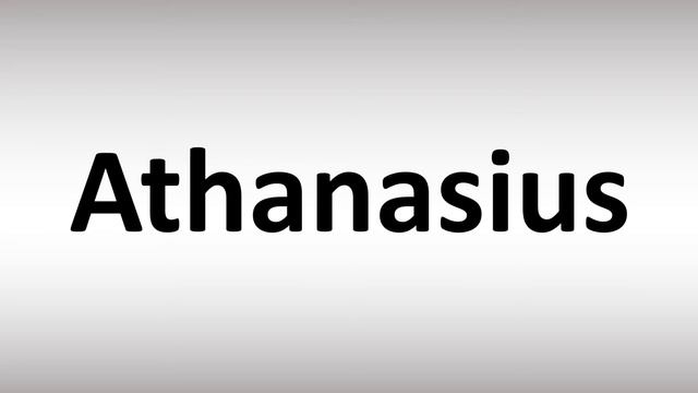 How to Pronounce Athanasius смотреть онлайн