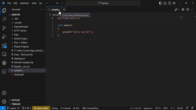 How to Run C in Visual Studio Code on Windows 10 | Best Code Editor (2023) смотреть онлайн