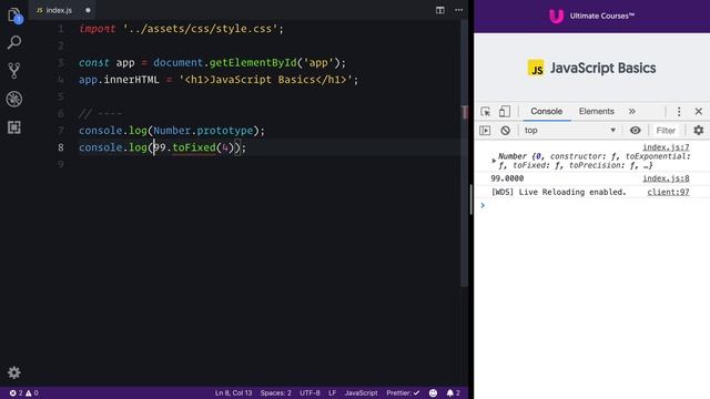 Ultimate JavaScript Basics 18 - Numbers In-Depth - Exploring Number Methods, Number Prototype смотреть онлайн