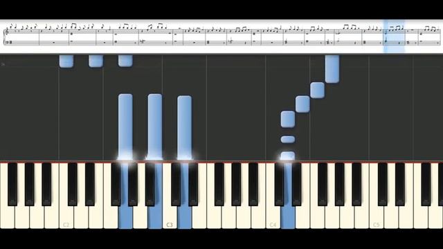 Белые розы на синтезаторе+ноты
