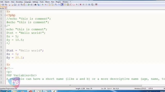 Free PHP tutorial for beginners | php variables | Free PHP Course | Harisystems смотреть онлайн