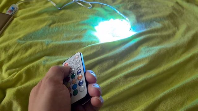 USB гирлянда на адресных светодиодах , с пультом и на тонкой проволоке. 5 метров. смотреть онлайн