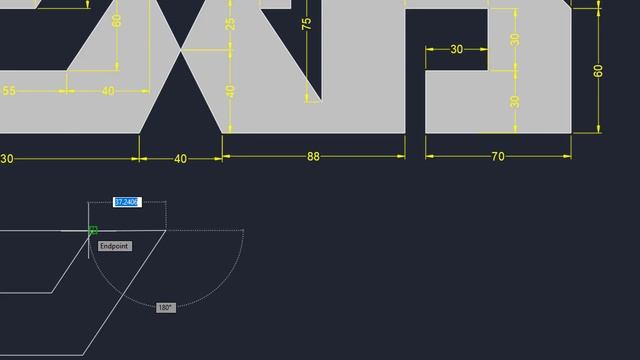 AutoCAD Aula 3 - C Exercício de Fixação Sobre Ângulos e Coordenadas, desenhando CAD no AutoCAD смотреть онлайн