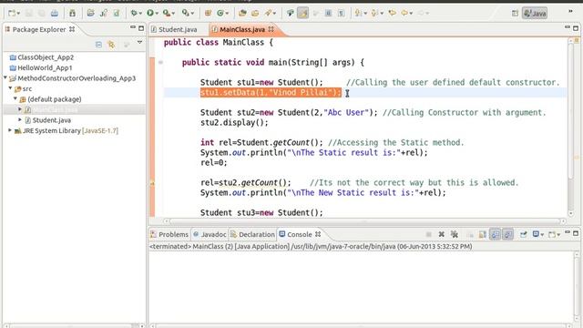 Java Constructor, Method and Static variable - Tutorial 3 смотреть онлайн