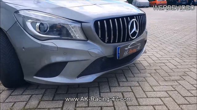 MERCEDES CLA C117 X117 W117 | PANAMERICANA KÜHLERGRILL | GTR AMG GRILLE | Chrome / Black | Coupe SB