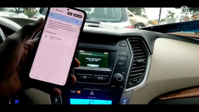 Hyundai Santafe Bluetooth Connection With Phone.