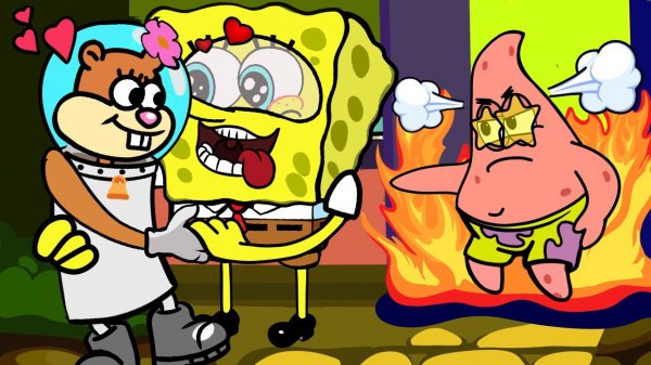 Spongebob Love Story | Губка Боб влюбился в Белку Сэнди но ему помещал Патрик | Sad Story Animation